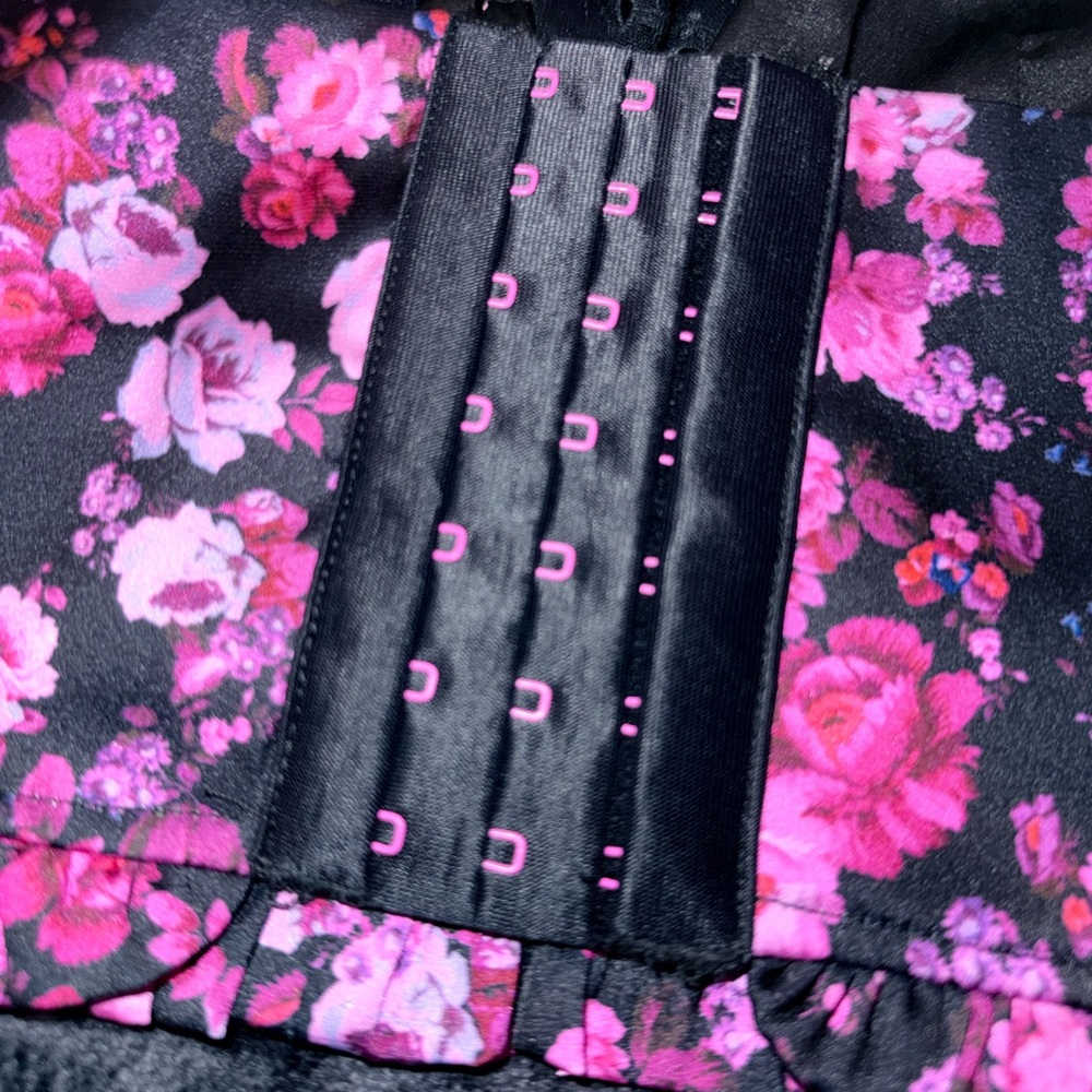 NWT For Love & Lemons Farrah Floral Satin Bustier Size XL - Picture 15 of 15